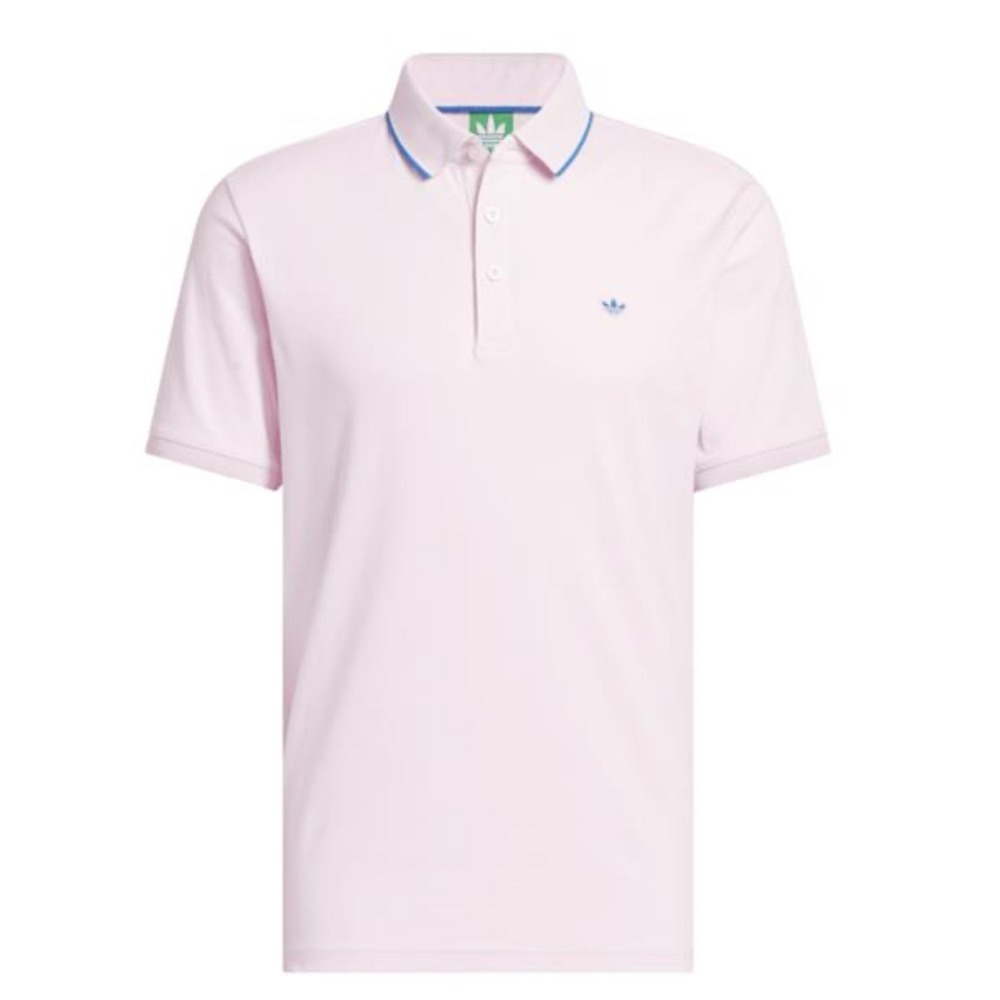 adidas Originals Men Twistknit‎ Trefoil Golf Polo JH3862 Short Sleeve PINK Small
